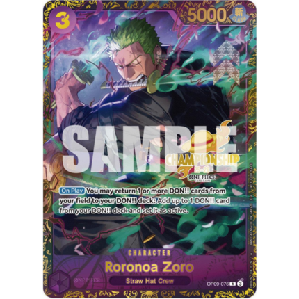 Roronoa Zoro OP09-076 V.1 | One Piece Card Game PRB02