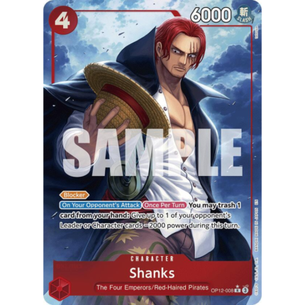 Shanks OP12-008 V.2 – One Piece Card Game OP12