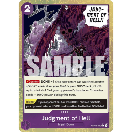 Judgment of Hell OP02-089 V.2 | One Piece Card Game PRB01